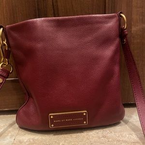 Marc by Marc Jacobs burgundy leather crossbody